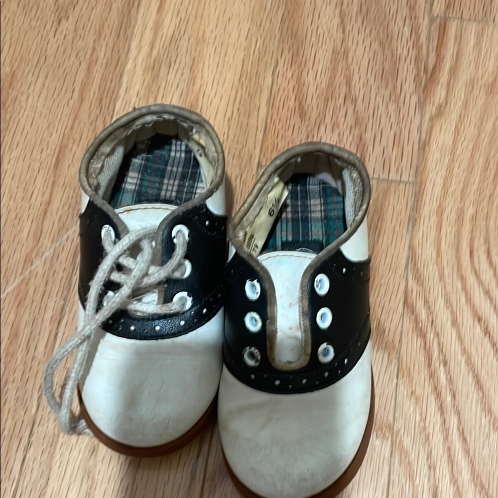 Classic White and Black Kids Shoes